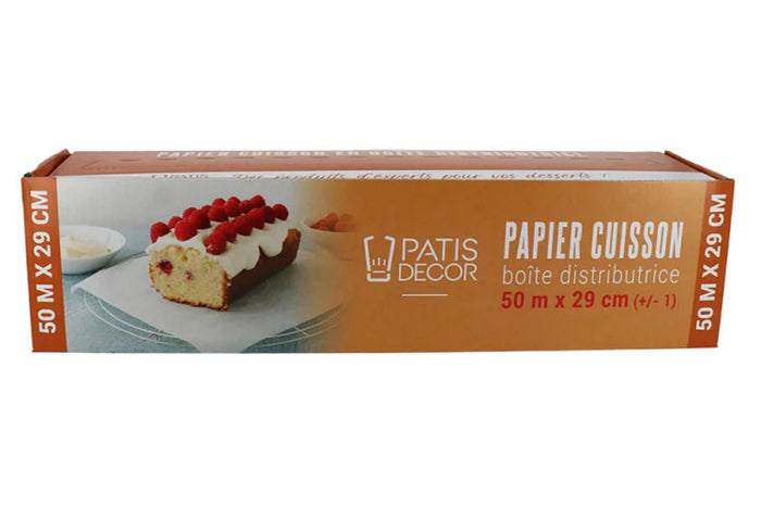 Papier cuisson Patisdécor avec boîte distributrice 50m