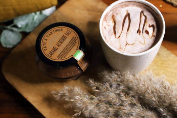 Pâte à tartiner bio Maison Brémond Noisettes, Lait et Caramel Beurre Salé - 220g