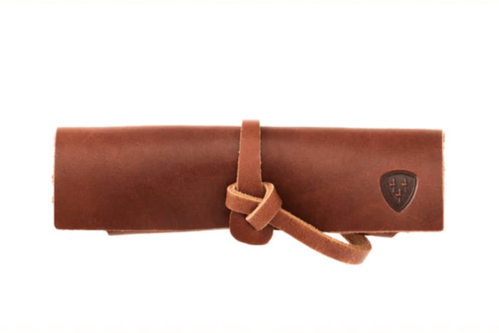 Pierre à aiguiser Helle H300301 double face grains 320/500 taille S avec étui en cuir