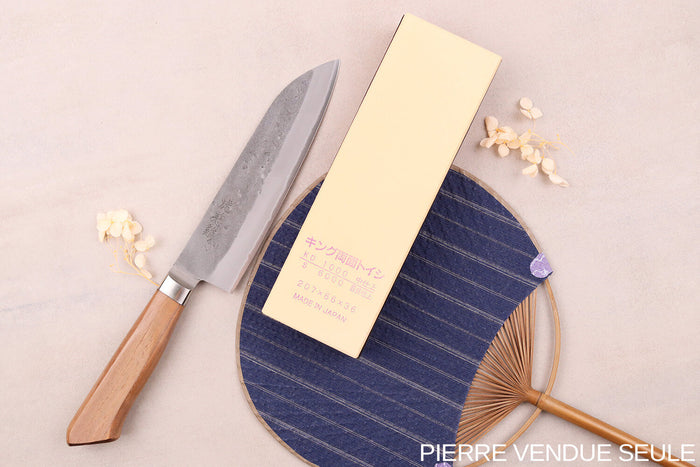 Pierre à aiguiser japonaise King KDS double face grains 1000/6000