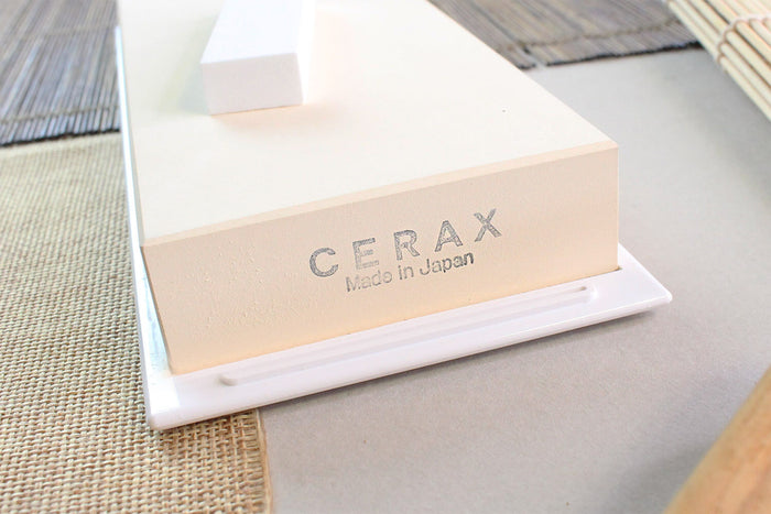 Pierre à aiguiser japonaise Suehiro Cerax céramique grains 3000 sur socle - Taille L