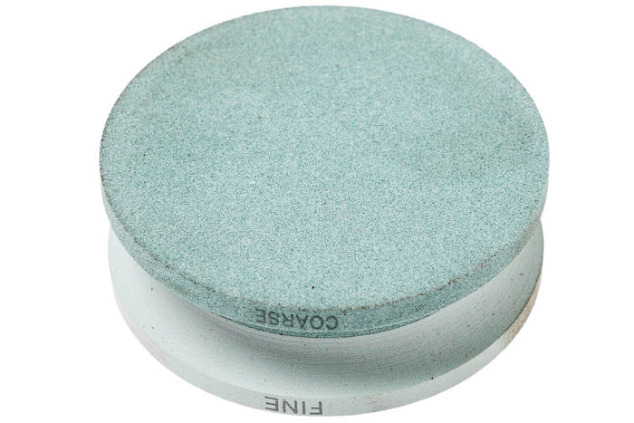 Pierre à aiguiser ronde Hultafors Premium 2 grains (180/600) Diamètre 75mm