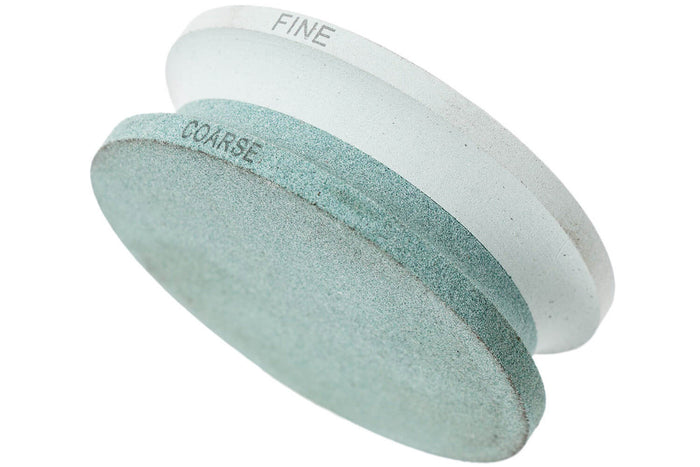 Pierre à aiguiser ronde Hultafors Premium 2 grains (180/600) Diamètre 75mm