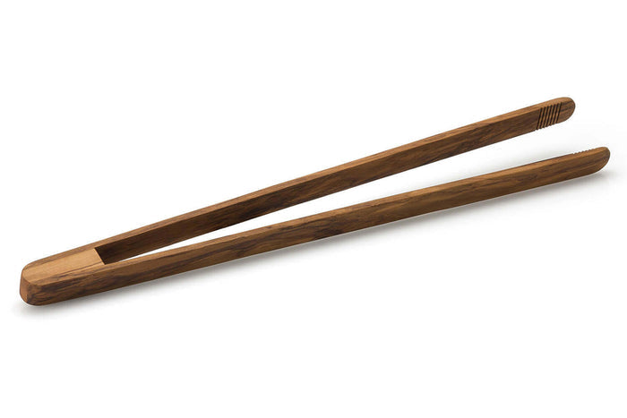Pince à toasts et cornichons Continenta en bois d'olivier 40cm