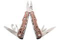 Pince multifonction Herbertz 106800 8 pièces inox revêtement titane manche façon bois + étui nylon