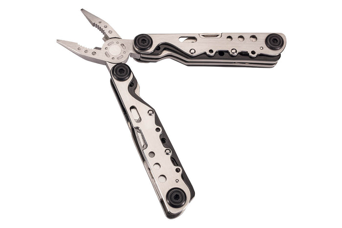 Pince multifonction Herbertz 571300 tout inox 9 pièces manche ajouré 10,5cm + étui nylon