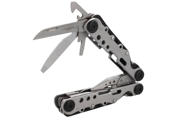 Pince multifonction Herbertz 571300 tout inox 9 pièces manche ajouré 10,5cm + étui nylon