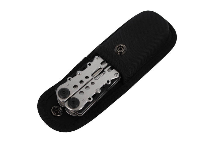 Pince multifonction Herbertz 571300 tout inox 9 pièces manche ajouré 10,5cm + étui nylon
