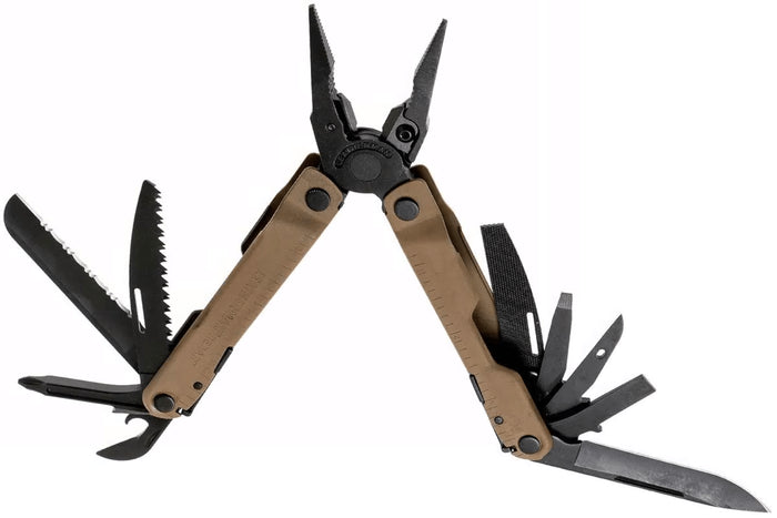 Pince multifonction Leatherman Rebar Coyote 832406 17 fonctions + étui nylon