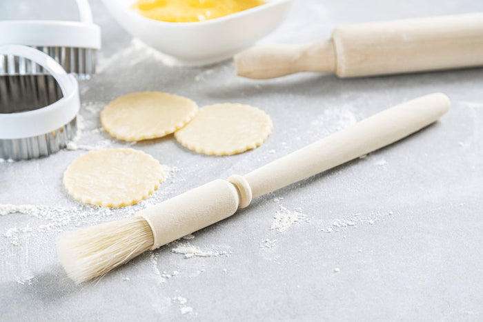 Pinceau pour pâtisserie KitchenCraft à poils naturels en bois de hêtre 25cm