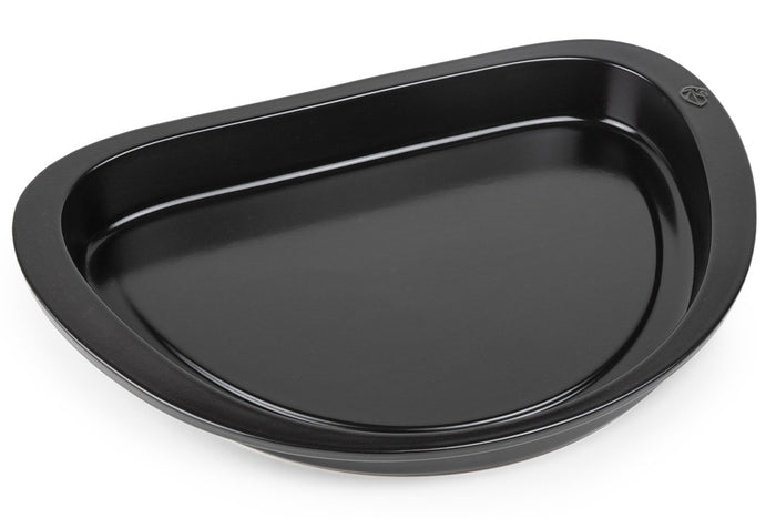 Plancha demi-lune noire Peugeot Grill to table en céramique - 43cm