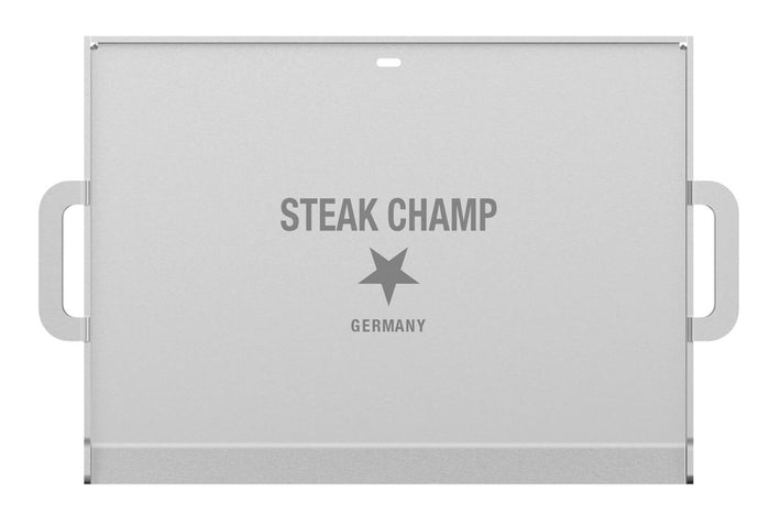 Plancha Steak Champ en acier inoxydable 38x28cm