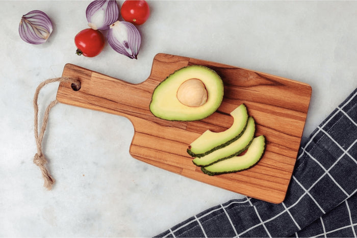 Planche à découper Tramontina Kitchen en bois de teck FSC 30x15x1,5cm