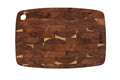 Planche à découper Wusaki en bois d'acacia damier 35 x 24 x 2cm