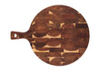 Planche à découper Wusaki ronde en acacia 42,5 x 32 x 1,8cm