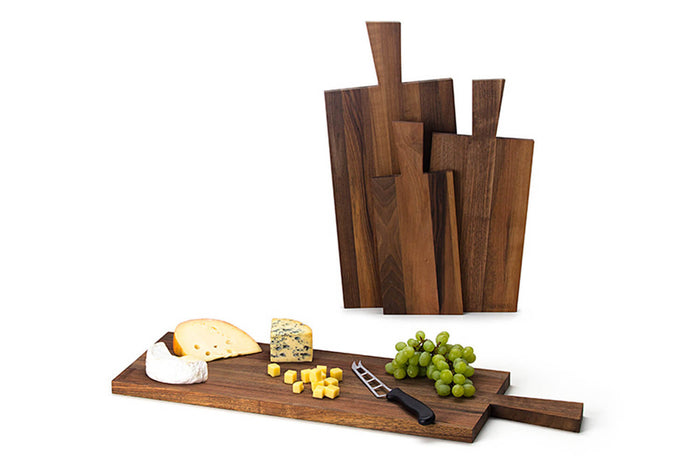 Planche apéritive Continenta en bois de noyer 39x17x2cm
