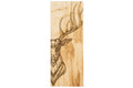 Planche de service en chêne Selbrae House 60x25x2cm - Motif cerf