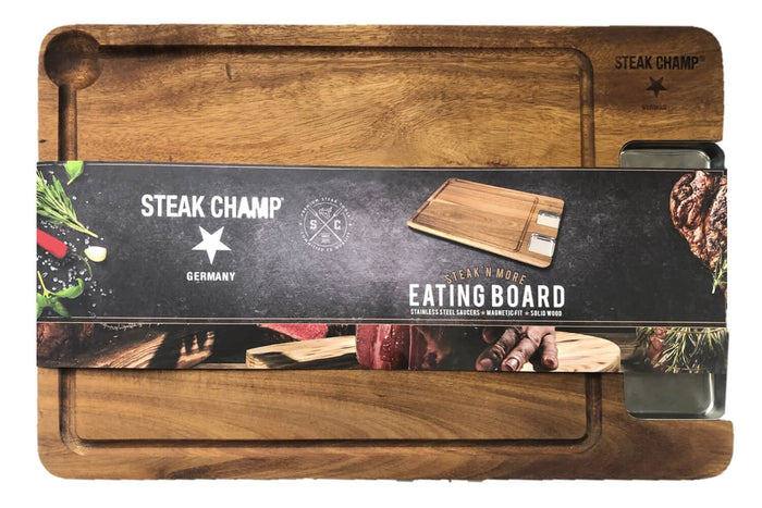 Planche Steak Champ en bois d'acacia 42x27x1,6cm
