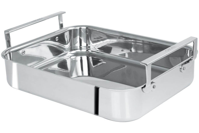 Plat à four Cristel 30x22cm trilaminé en acier inoxydable 18/10