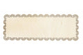Plat à gâteau rectangle bord dentelle Scrapcooking en bois 36x13cm
