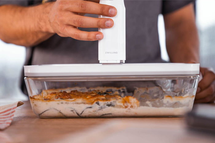 Plat à gratin sous vide Zwilling Fresh & Save en verre borosilicate