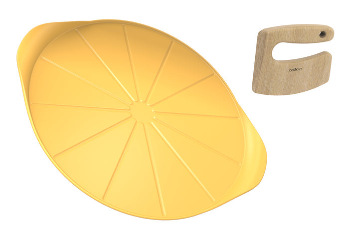 Plat à pizza Cookut Le Formidable mangue avec coupe-pizza et livret de recettes - Édition limitée 2026