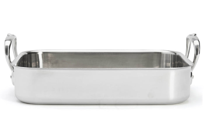 Plat à rôtir De Buyer Affinity 35x25cm en acier inoxydable 5 ply