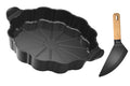 Plat à tarte Cookut Le Formidable avec coupe-tarte graphite