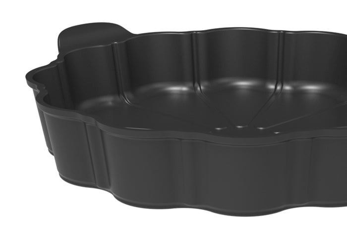 Plat à tarte Cookut Le Formidable avec coupe-tarte graphite