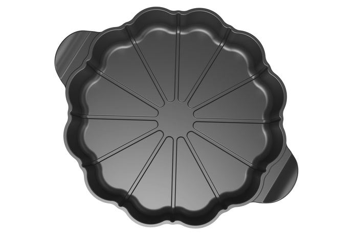 Plat à tarte Cookut Le Formidable avec coupe-tarte graphite