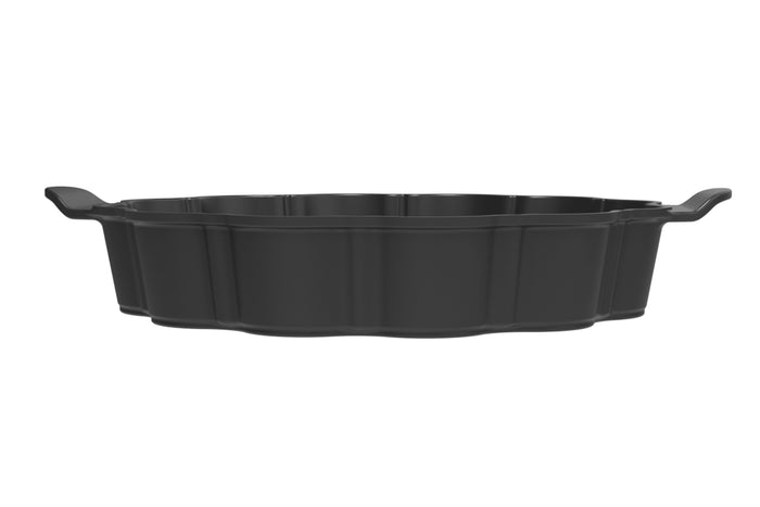 Plat à tarte Cookut Le Formidable avec coupe-tarte graphite