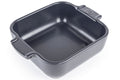 Plat four carré Peugeot Appolia en céramique ardoise 13x13x4,5cm