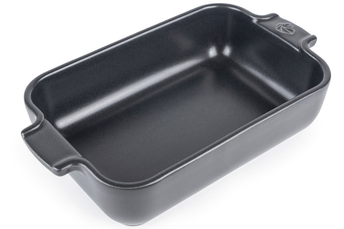 Plat four rectangle Peugeot Appolia en céramique ardoise 18x12x4,5cm