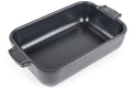 Plat four rectangle Peugeot Appolia en céramique ardoise 18x12x4,5cm