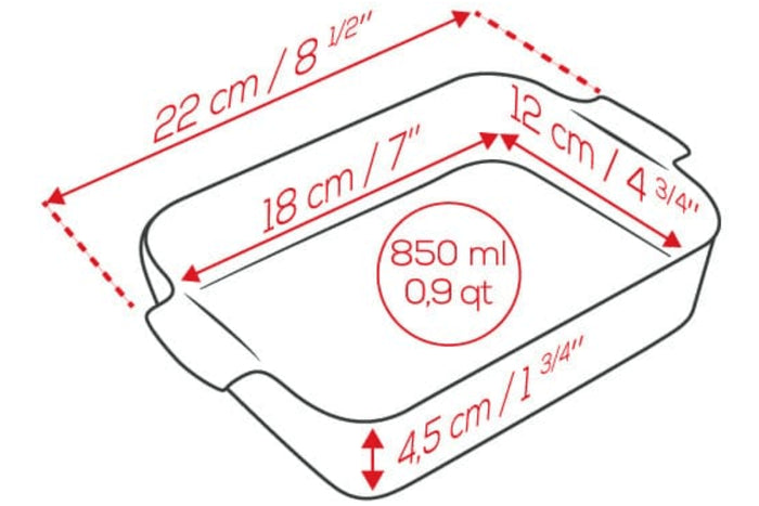 Plat four rectangle Peugeot Appolia en céramique ardoise 18x12x4,5cm