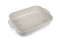 Plat four rectangle Peugeot Appolia en céramique écru 36x23,6x7,5cm
