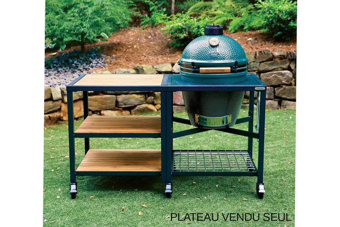 Plateau en acacia Big Green Egg pour meuble d'extension