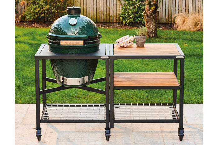 Plateau-grille en inox Big Green Egg pour meuble d'extension