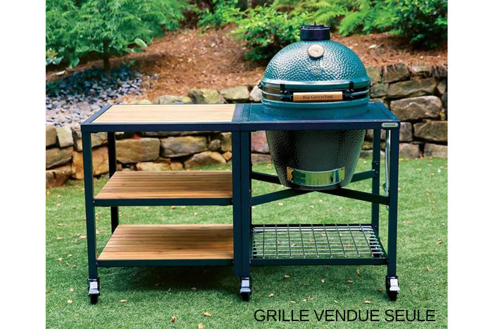 Plateau-grille en inox Big Green Egg pour meuble d'extension