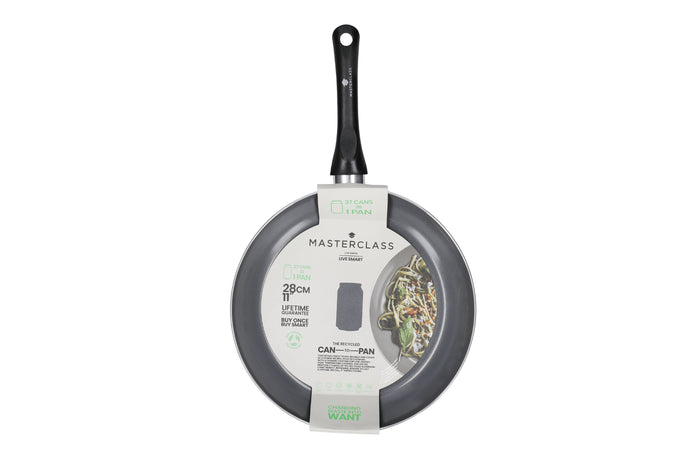Poêle à frire antiadhésive MasterClass Can-to-Pan en aluminium recyclé 28cm