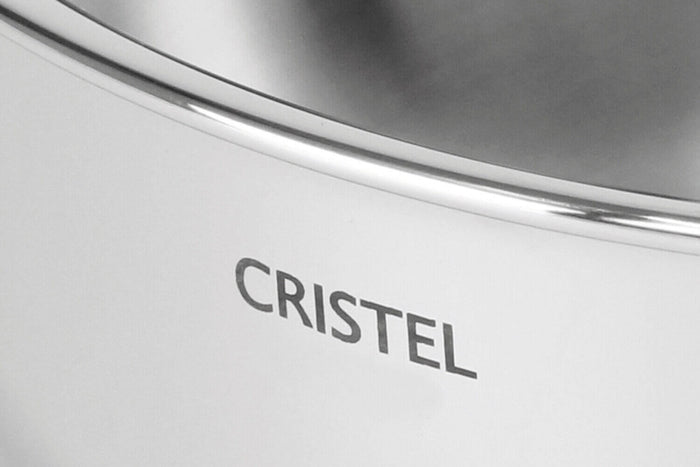 Poêle grill Cristel Castel'Pro inox + pince de service inox offerte - Exclusivité