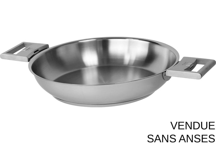 Poêle haute Cristel Strate Amovible en acier inox 18/10