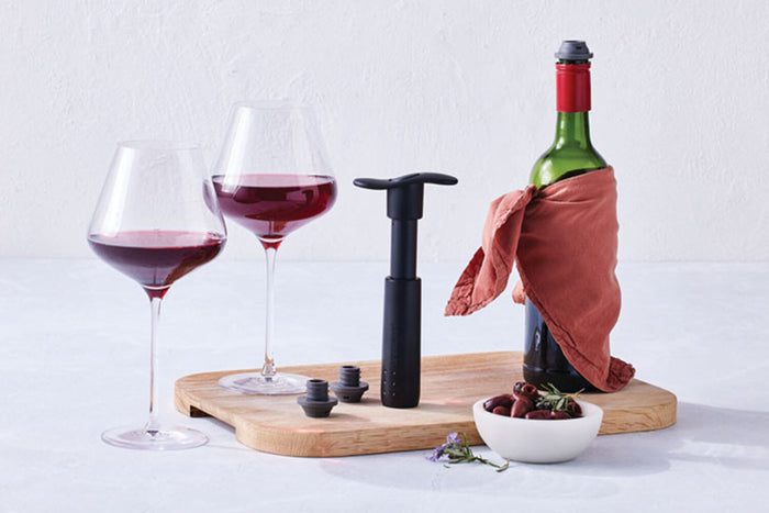 Pompe à vin Le Creuset WA-137 Noir Mat + 3 bouchons