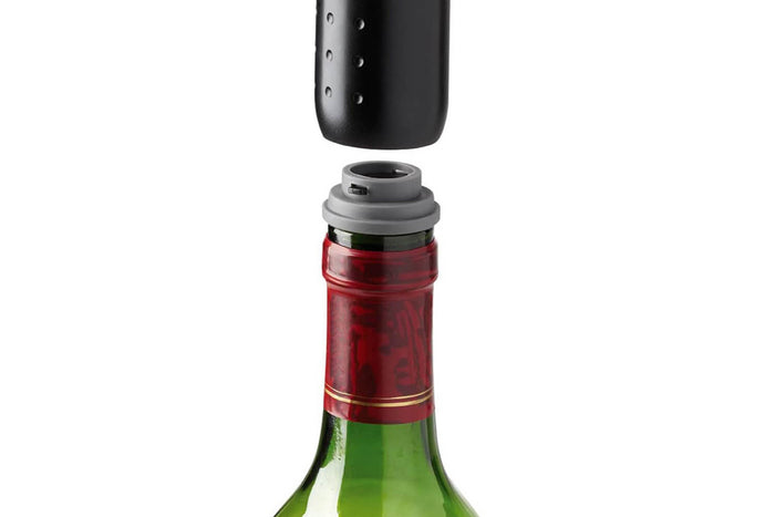 Pompe à vin Le Creuset WA-137 Noir Mat + 3 bouchons