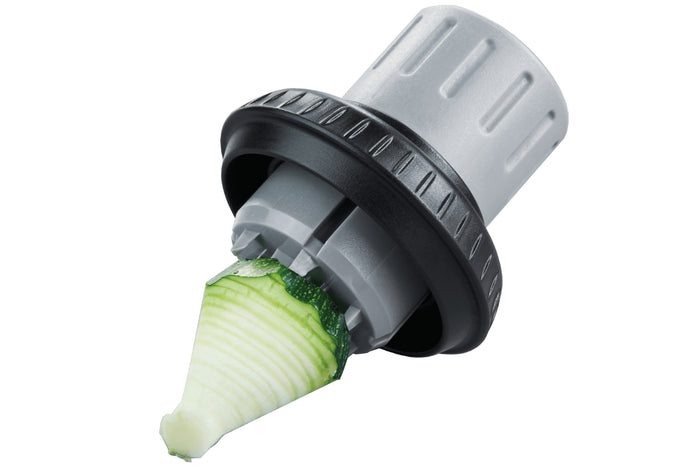 Porte-légumes pour taille-légumes en spirales Gefu Spirelli en acier inox et polymère
