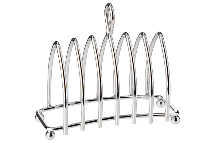 Porte-toasts KitchenCraft pour 6 tranches en métal chromé
