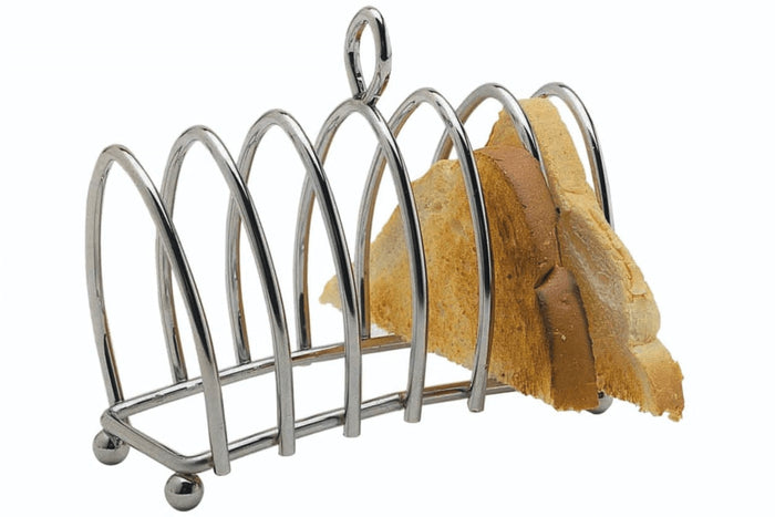 Porte-toasts KitchenCraft pour 6 tranches en métal chromé