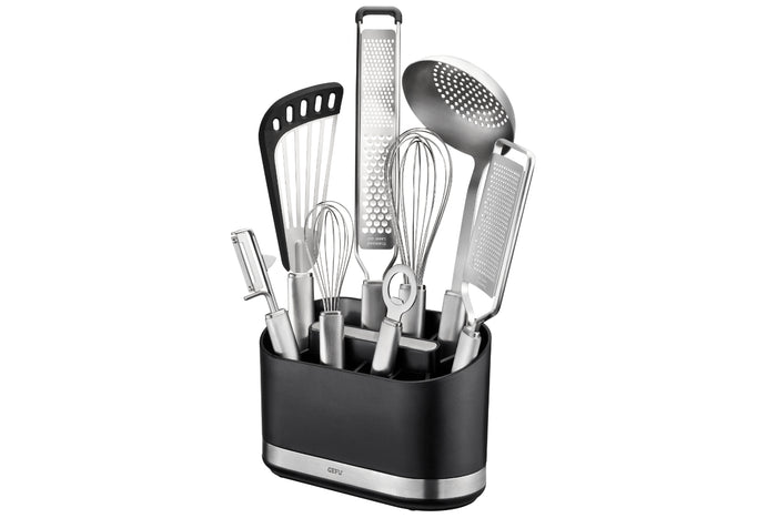 Porte-ustensiles Gefu Smartline 10 compartiments inox/ABS