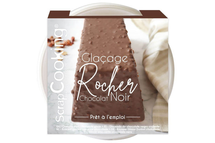 Pot glaçage Scrapcooking Rocher Chocolat Noir prêt à l'emploi 400g