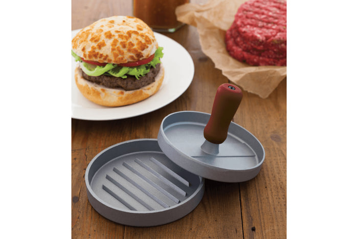 Presse à burgers KitchenCraft Home Made en aluminium 11cm poignée soft touch